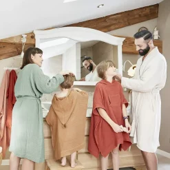 Best Accappatoio da bagno in garza di cotone L/XL Gaia Biancheria Bagno|Accappatoio