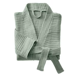 Best Accappatoio da bagno in garza di cotone L/XL Gaia Biancheria Bagno|Accappatoio