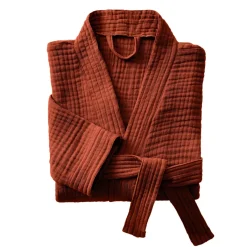 Clearance Accappatoio da bagno in garza di cotone Gaia Biancheria Bagno|Accappatoio