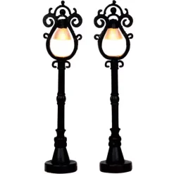 Accessori Lemax Set di 2 lampioni Parisien a pile