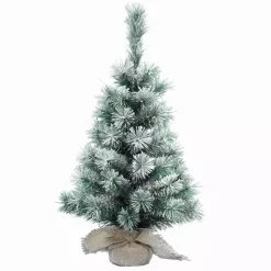 Albero artificiale da tavolo Edmonton Alt. 45 cm Verde innevato