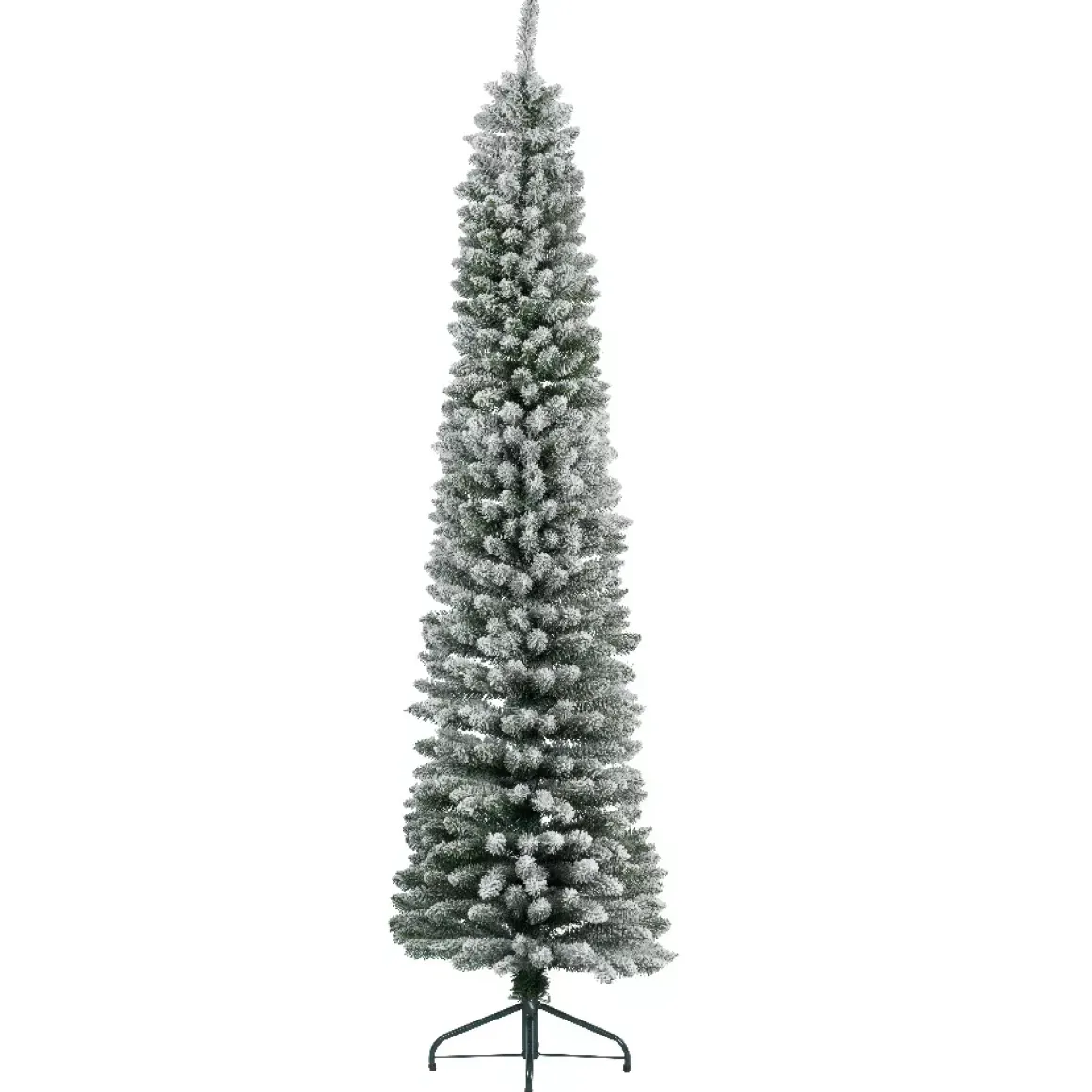 Albero di Natale artificiale Narrow Alt. 150 cm Verde innevato