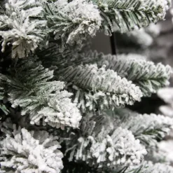 Albero di Natale artificiale Narrow Alt. 120 cm Verde innevato