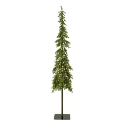 Albero di Natale artificiale luminoso 250 LED H240 cm Sierra Verde abete