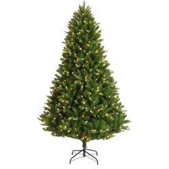 Albero di Natale artificiale luminoso 520 LED (H240 cm) Barrow Verde abete