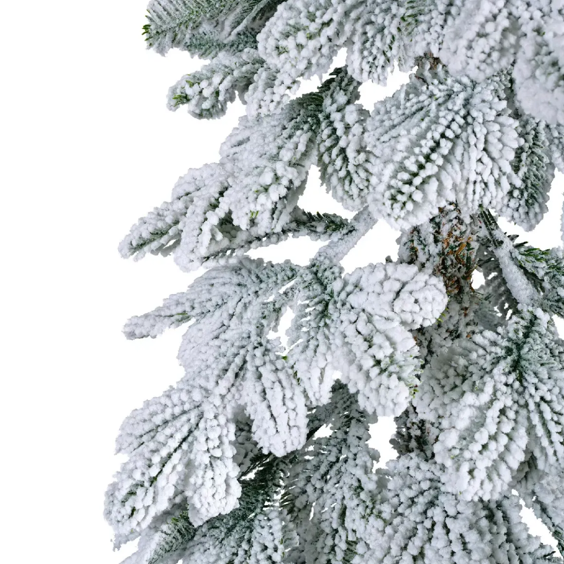 Albero di Natale artificiale Sierra Alt. 120 cm Verde innevato