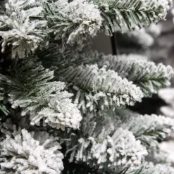 Albero di Natale artificiale Narrow Alt. 240 cm Verde innevato