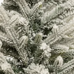 Albero di Natale artificiale in vaso (H70 cm) Frosty Verde innevato