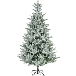 Albero di Natale artificiale Allix Alt. 298 cm Verde innevato