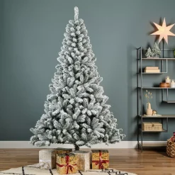 Albero di Natale artificiale H300 cm King Verde innevato