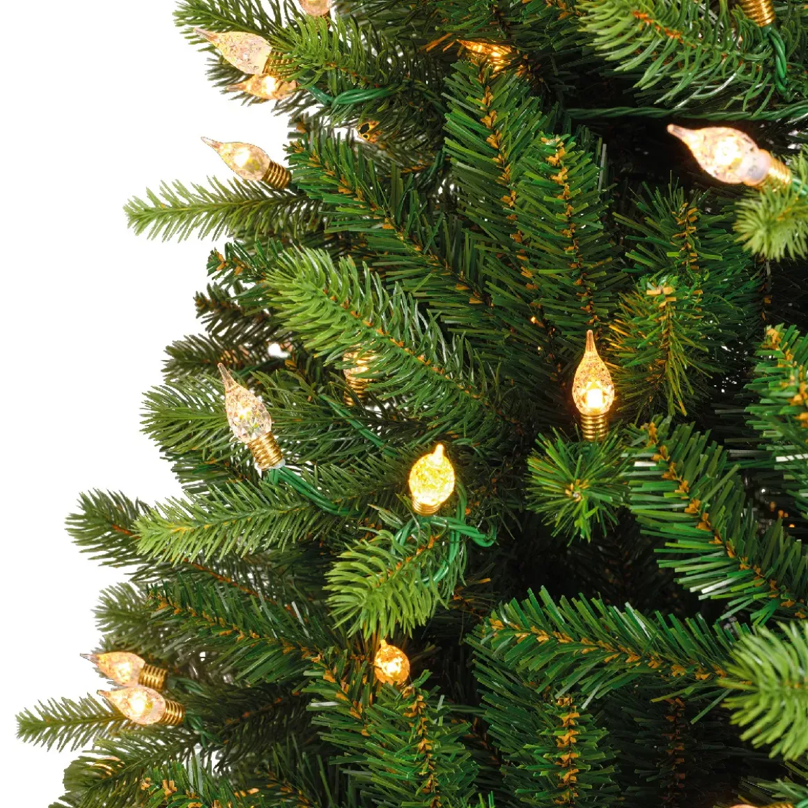Albero di Natale artificiale luminoso 400 LED H210 cm Barrow Verde abete