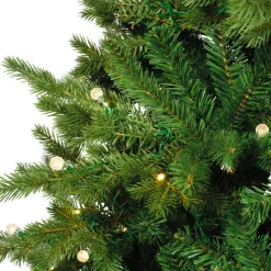 Albero di Natale artificiale luminoso 350 LED (H180 cm) Idaho Verde abete