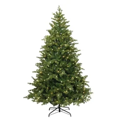 Albero di Natale artificiale luminoso 480 LED (H210 cm) Idaho Verde abete