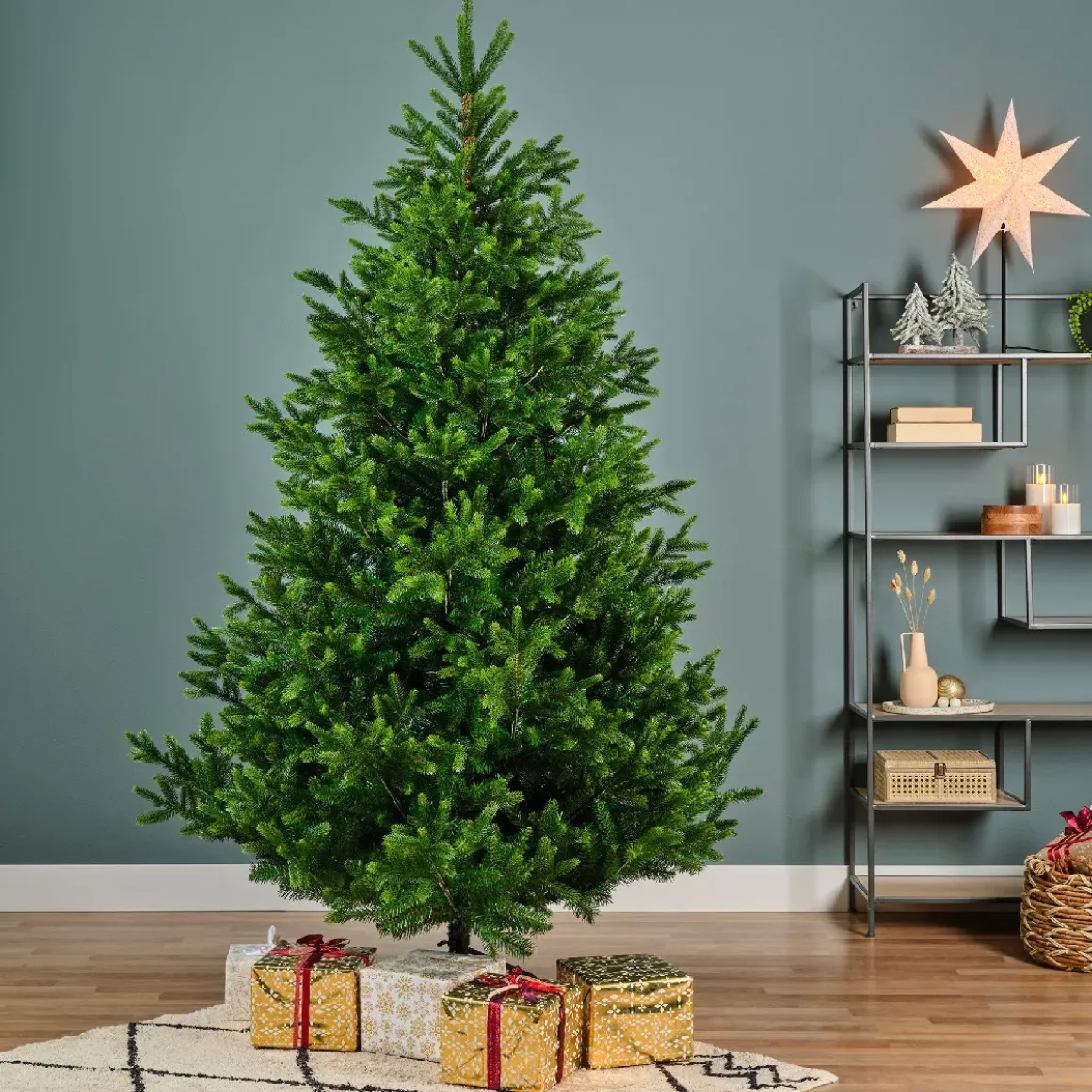 Albero di Natale artificiale (H150 cm) Abies Nordmann Verde abete