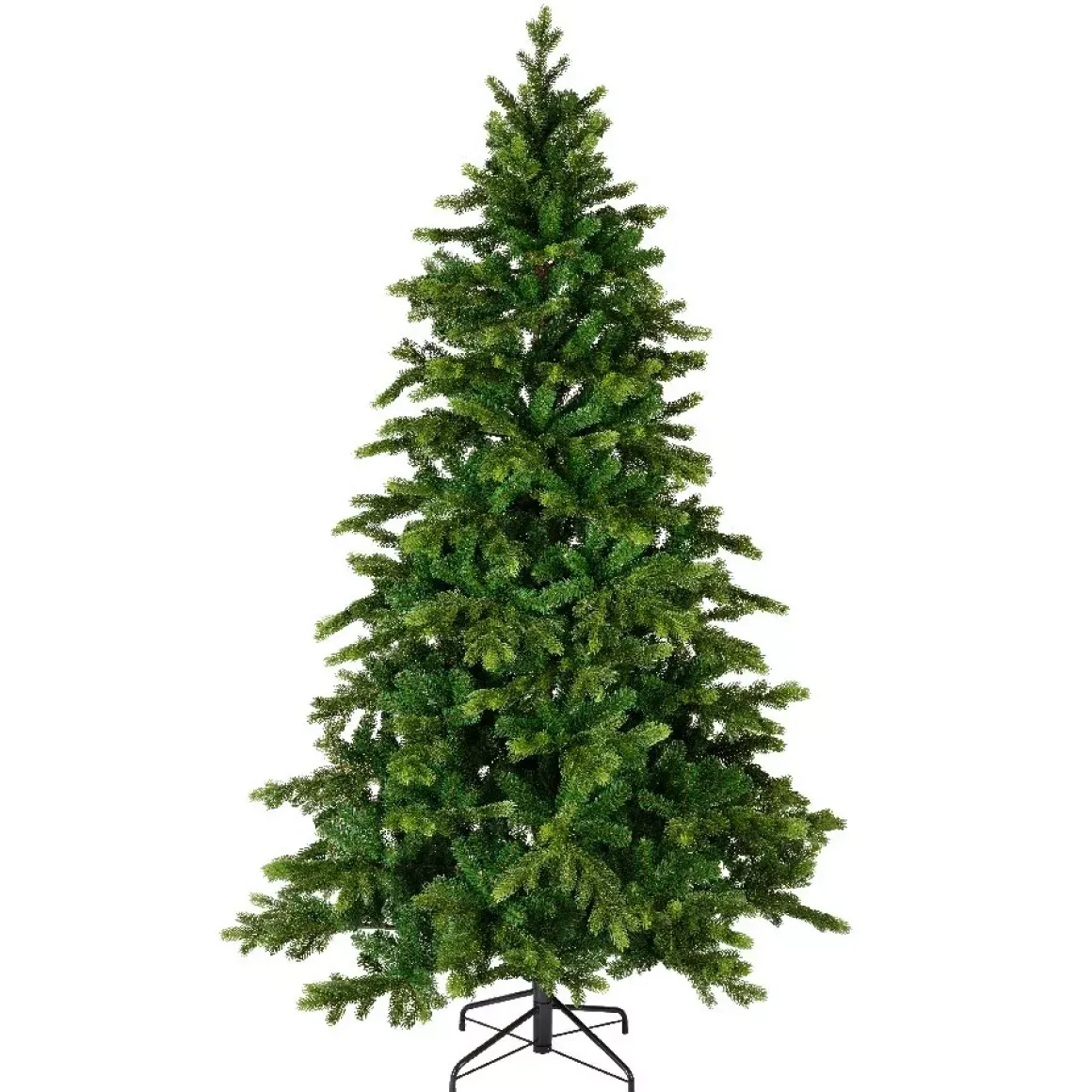 Albero di Natale artificiale Caucasia Nordmann Alt. 150 cm Verde abete
