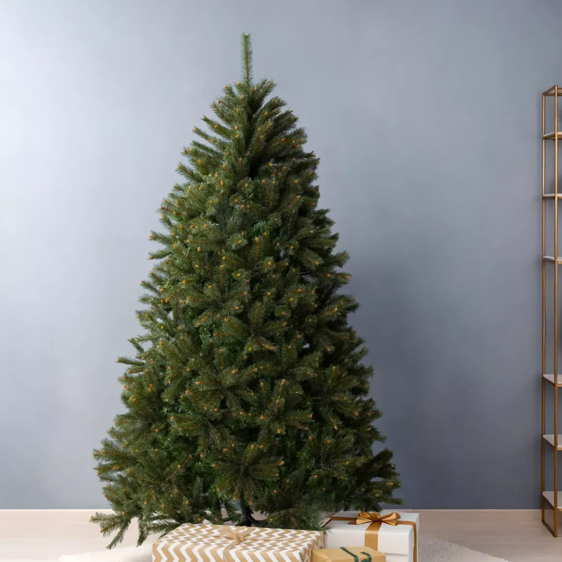 Albero di Natale artificiale H150 cm Stockholm Verde brinato