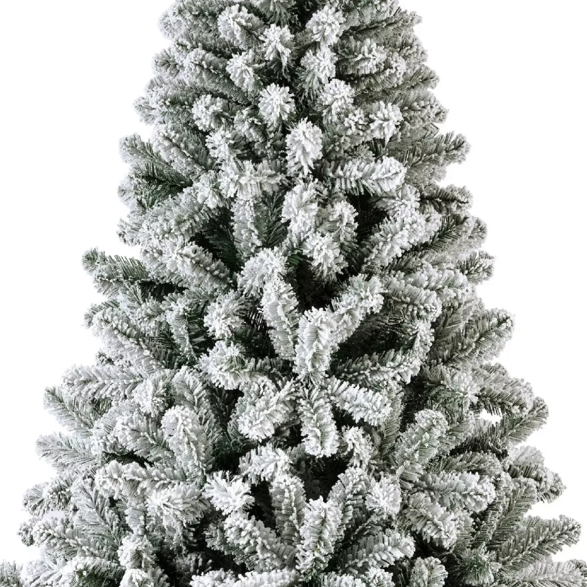 Albero di Natale artificiale King Alt. 240 cm Verde innevato
