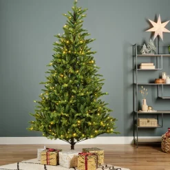 Albero di Natale artificiale luminoso 320 LED (H180 cm) Allix Verde abete