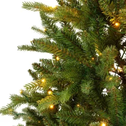 Albero di Natale artificiale luminoso 320 LED (H180 cm) Allix Verde abete