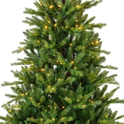 Albero di Natale artificiale luminoso 430 LED (H210 cm) Allix Verde abete