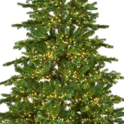 Albero di Natale artificiale luminoso 5400 LED (H240 cm) Caucasia Nordmann Verde abete