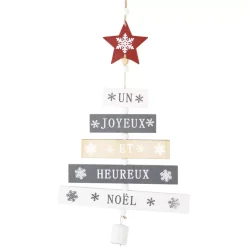 Albero di Natale di legno Heureux Noel H47 cm