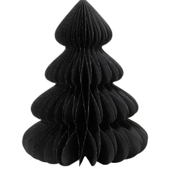 Albero di Natale in carta da tavolo (H90 cm) Chiusura Magnetica Nero
