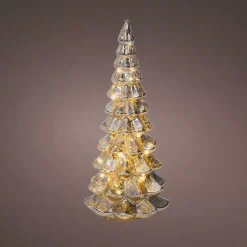 Albero di Natale luminoso con pile 20 LED (H32 cm) Eternel Argento