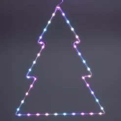 Albero di Natale neon luminoso 41 LED H60 cm Multicolore