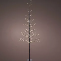 Albero luminoso 360 LED (H180 cm) Abete invernale Bianco caldo