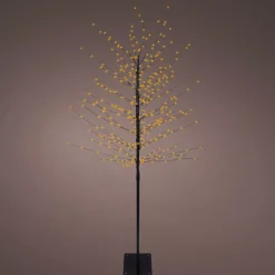Albero luminoso 360 LED (H180 cm) Betulla invernale Bianco caldo dorato