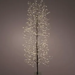 Albero luminoso 1755 LED (H180 cm) Christmas Luxe Nero e bianco caldo