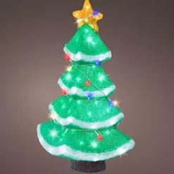 Albero luminoso 120 LED (H56 cm) Stella scintillante Bianco freddo