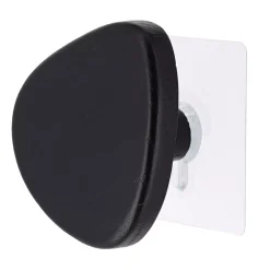 Appendiabiti adesivo da muro (D9,5 cm) Nero
