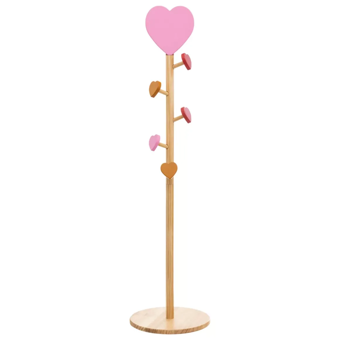 Appendiabiti bambino in legno (H135 cm) Amore Rosa