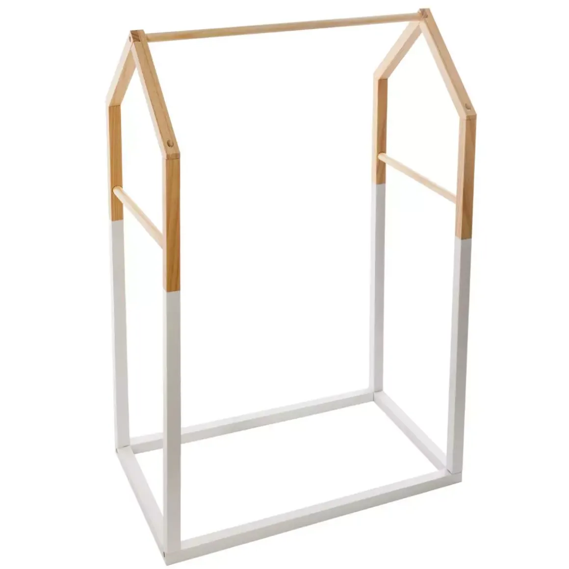 Appendiabiti per bambini legno (H100 cm) Casa Bianco