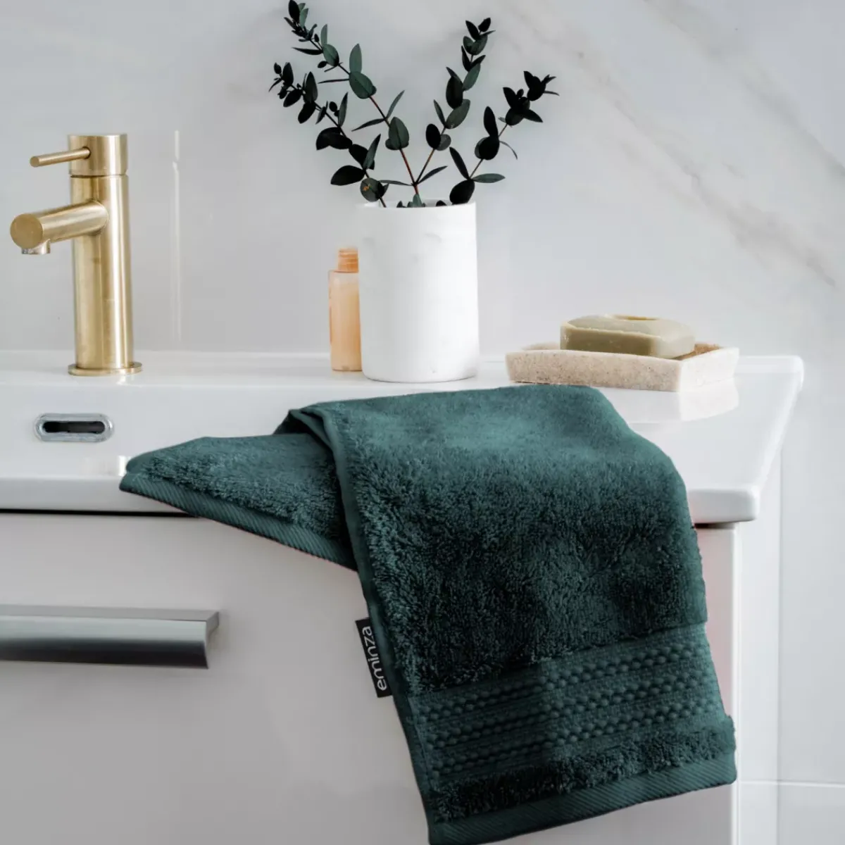 Sale Asciugamano bagno cotone bio (30 x 50 cm) Méline Asciugamani Bagno