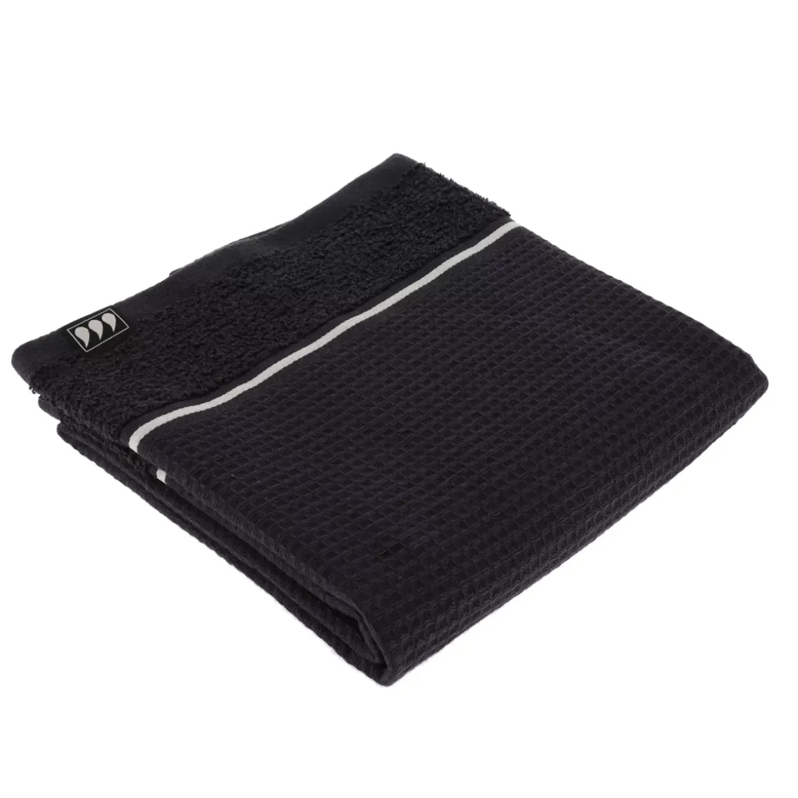 Asciugamano cotone nido d'ape (50 x 90 cm) Japandi Nero