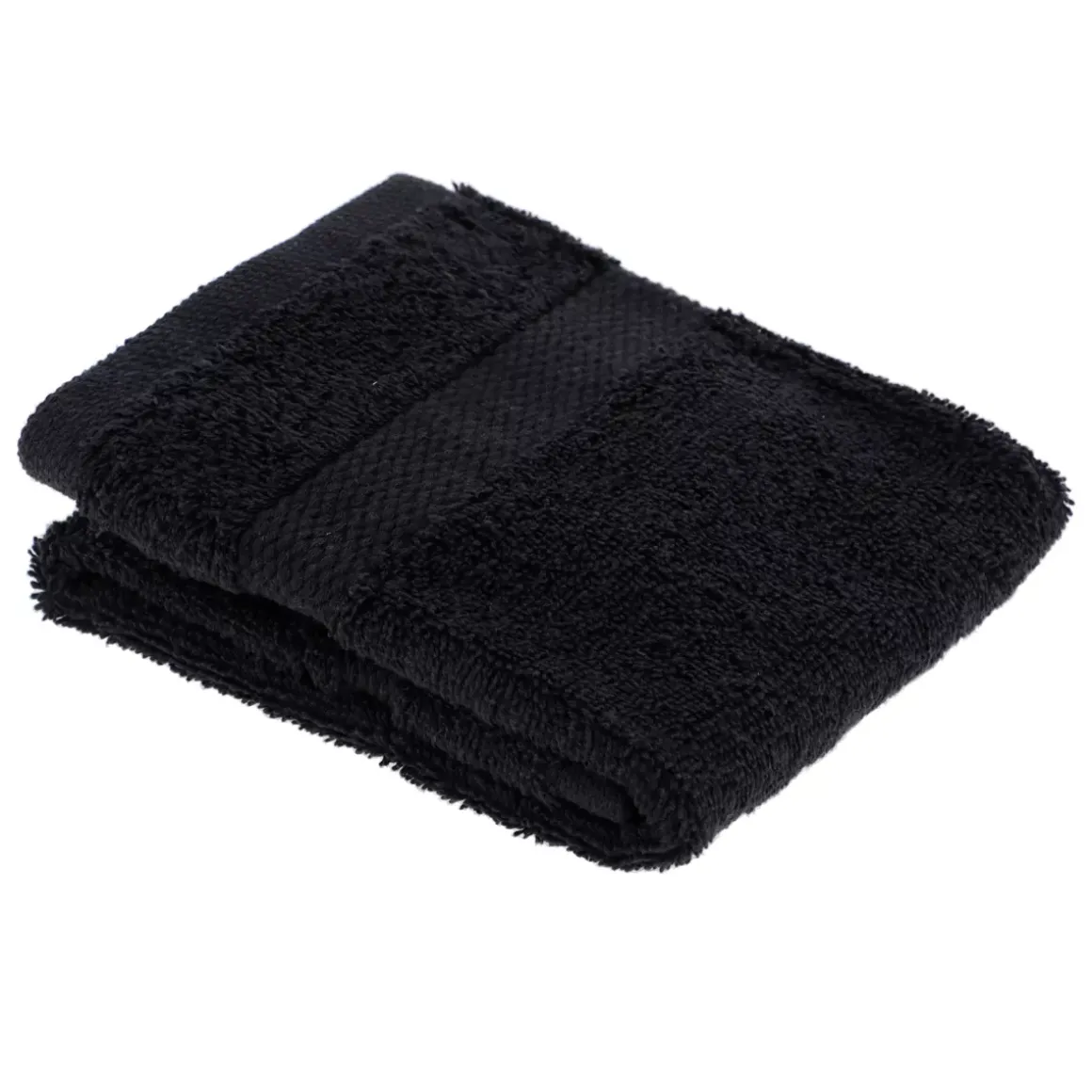 Asciugamano da bagno cotone (30 x 50 cm) Timeless Nero