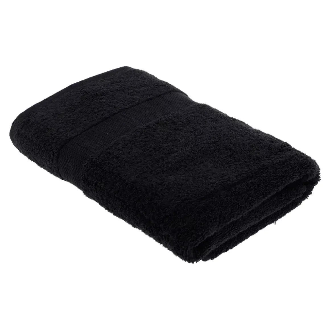 Asciugamano da bagno cotone (70 x 130 cm) Timeless Nero