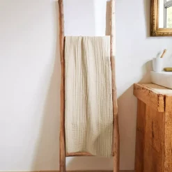 Sale Asciugamano da bagno in garza di cotone (70 x 130 cm) Gaïa pampa Asciugamani Bagno