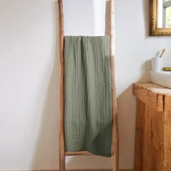Sale Asciugamano da bagno in garza di cotone (70 x 130 cm) Gaïa Biancheria Bagno|Asciugamani Bagno