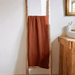 Discount Asciugamano da bagno in garza di cotone (70 x 130 cm) Gaia Biancheria Bagno|Asciugamani Bagno