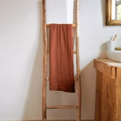 Outlet Asciugamano da bagno in garza di cotone (50 x 90 cm) Gaïa Asciugamani Bagno