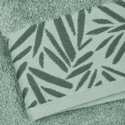 Asciugamano in cotone (50 x 90 cm) Sora Verde mandorla
