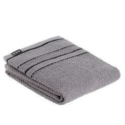 Asciugamano (50 x 90 cm) Black Line Grigio / nero