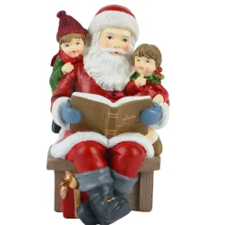 Babbo Natale decorativo (H18 cm) Racconto di Natale Multicolore