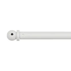 Sale Bacchetta allungabile rotonda (L60 - 80 cm /D7 mm) Pietro opaco Tende Trasparenti : Aste, Bastoni Supporti
