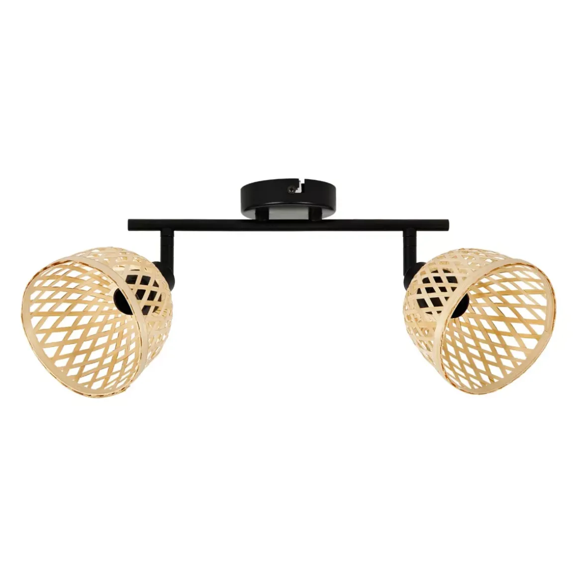Barra di faretti 2 paralumi Hanoi Beige