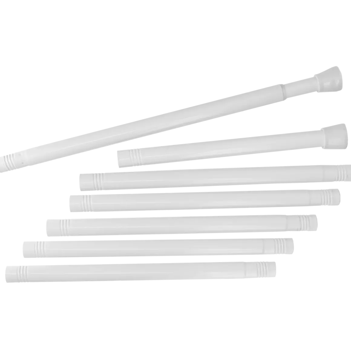 Bastone per tenda da doccia autobloccante (da 105 a 250 cm) Bianco